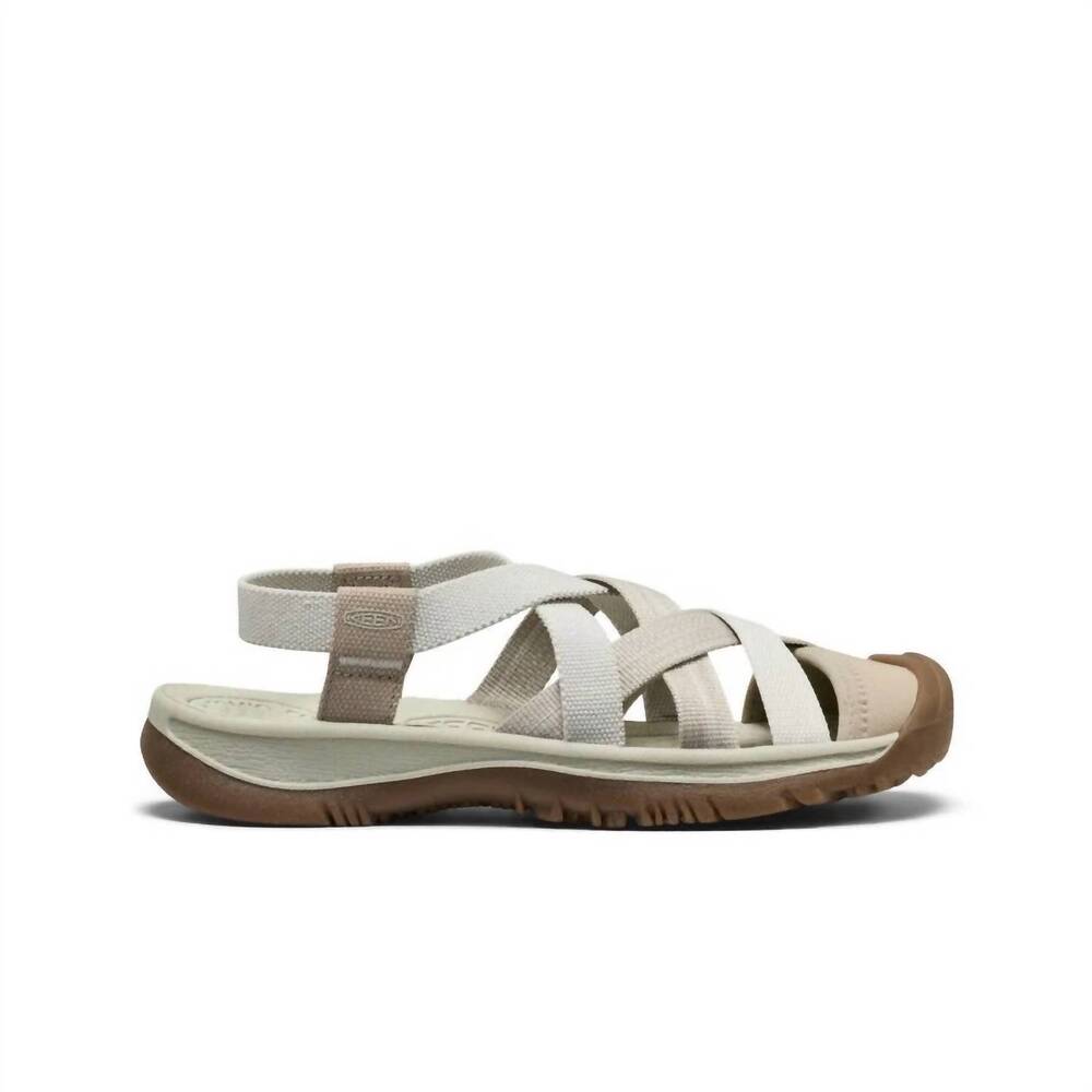 NEW KEEN women's whisper lattice sandals in plaza taupe/ silver birch